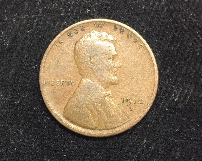 1912 S Lincoln Wheat Cent G/VG - US Coin