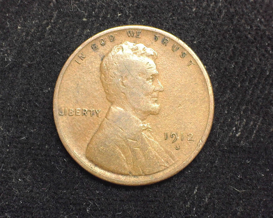 1912 S Lincoln Wheat Cent G/VG - US Coin