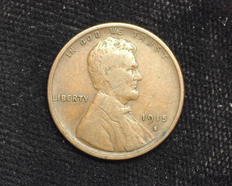 1915 S Lincoln Wheat Penny/Cent F - US Coin