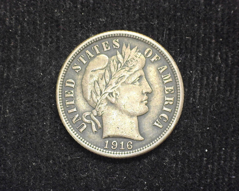 1916 Barber Dime XF - US Coin