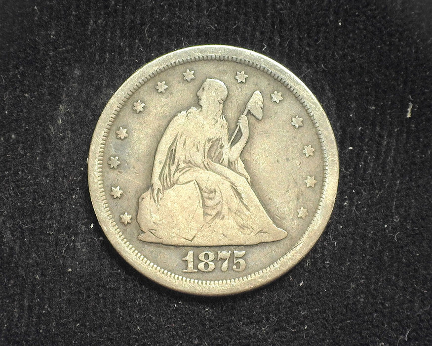 1875 S Liberty Seated Twenty Cents VG - US Coin