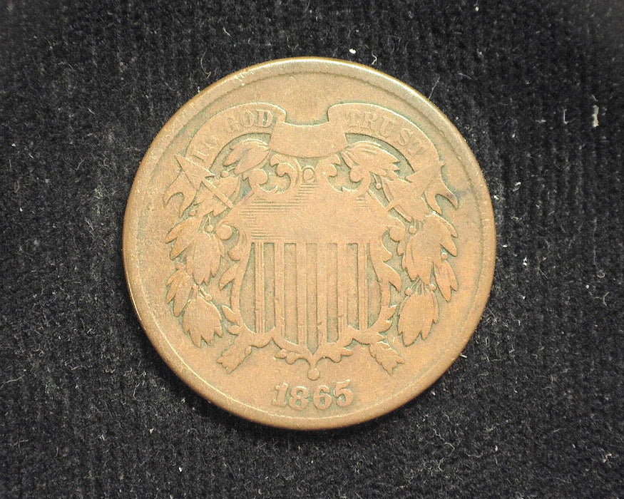 1865 Two Cent Piece G - US Coin