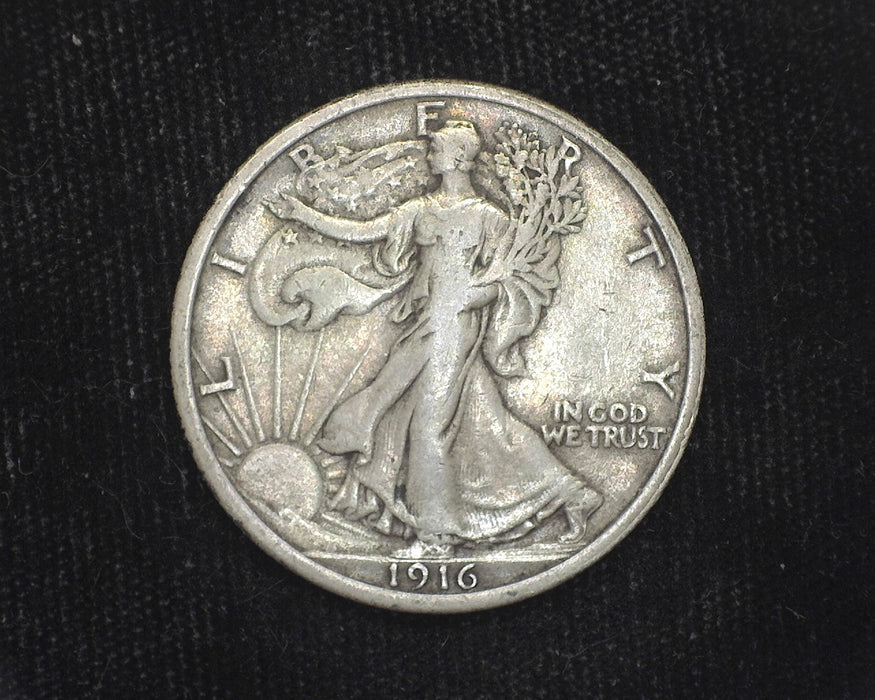 1916 Liberty Walking Half Dollar VF - US Coin