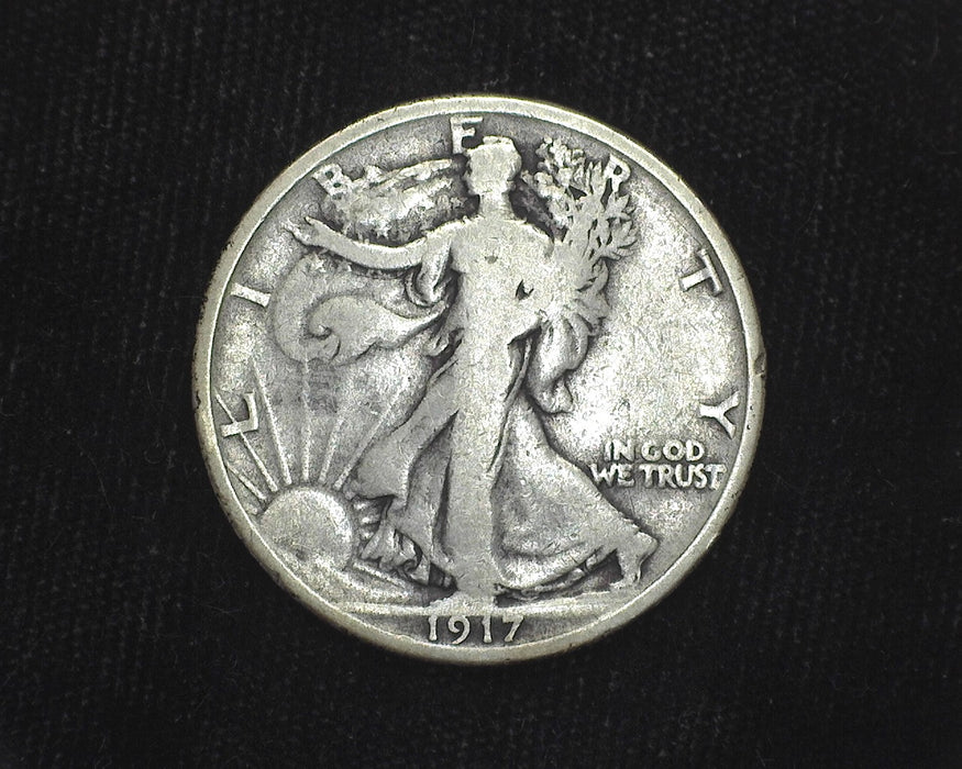 1917 D Liberty Walking Half Dollar VG - US Coin