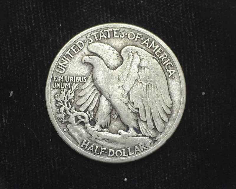 1918 D Liberty Walking Half Dollar VG/F - US Coin