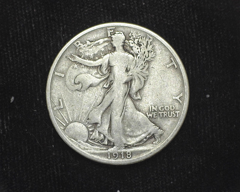 1918 D Liberty Walking Half Dollar VG/F - US Coin