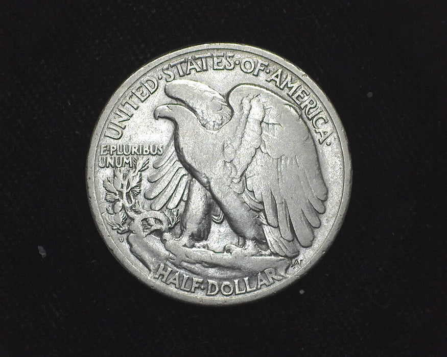 1919 D Liberty Walking Half Dollar VG Cleaned - US Coin