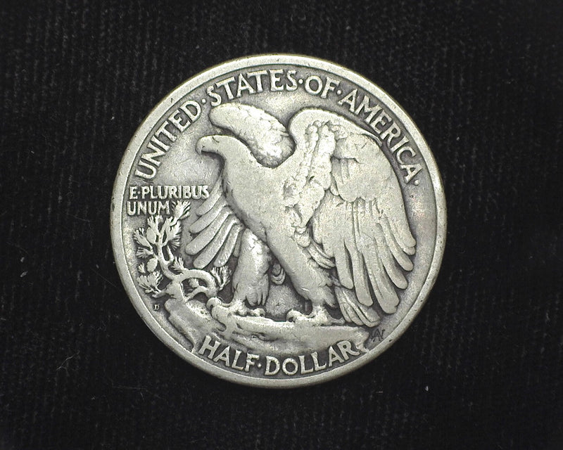 1921 D Liberty Walking Half Dollar F - US Coin