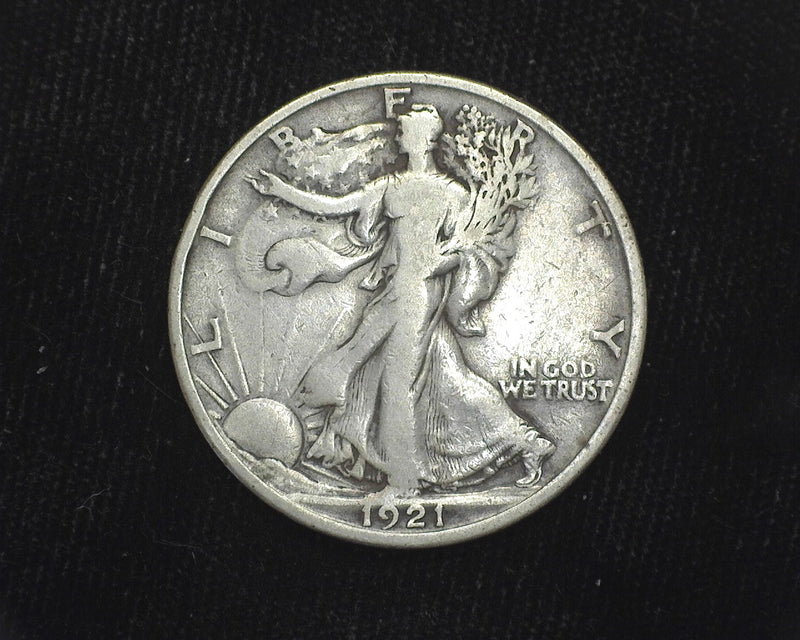1921 D Liberty Walking Half Dollar F - US Coin