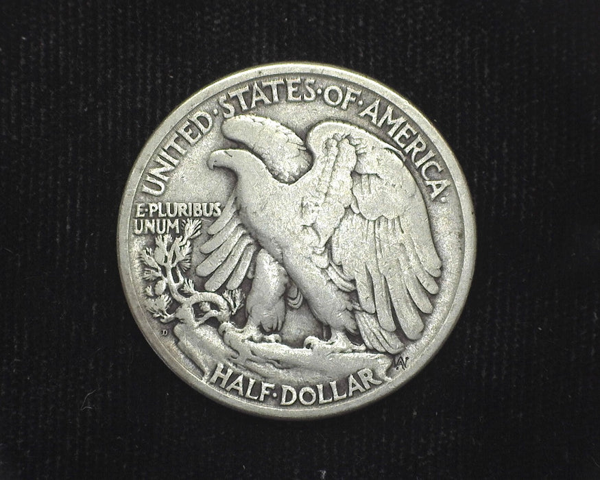 1929 D Liberty Walking Half Dollar F - US Coin