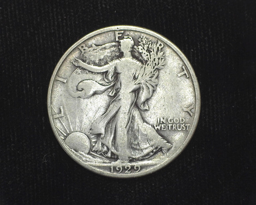 1929 D Liberty Walking Half Dollar F - US Coin