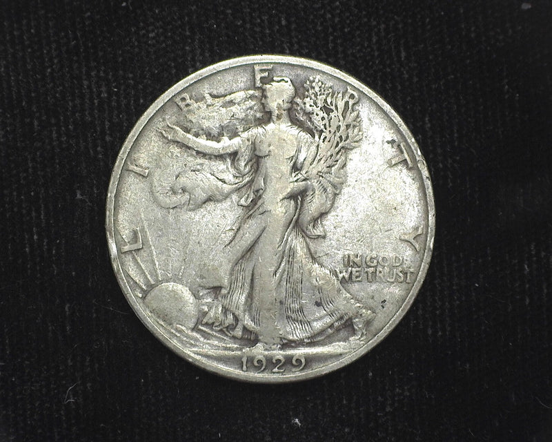 1929 S Liberty Walking Half Dollar F - US Coin