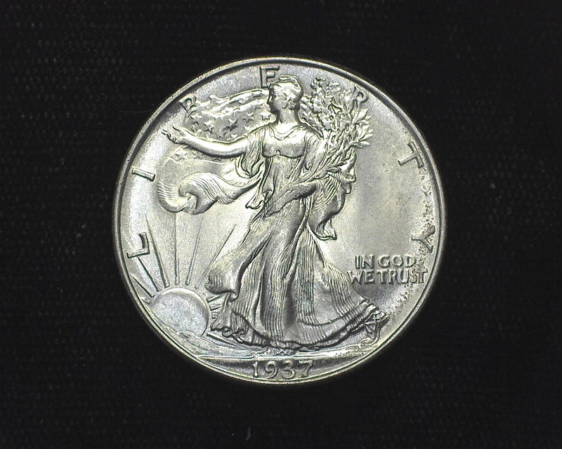 1937 Liberty Walking Half Dollar BU Gem - US Coin