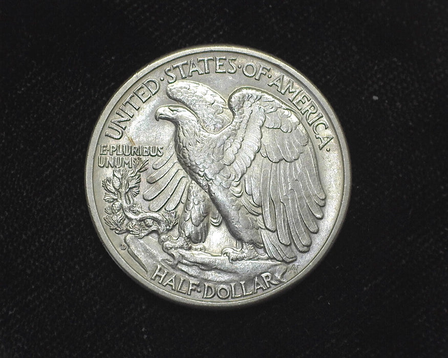 1938 D Liberty Walking Half Dollar AU - US Coin