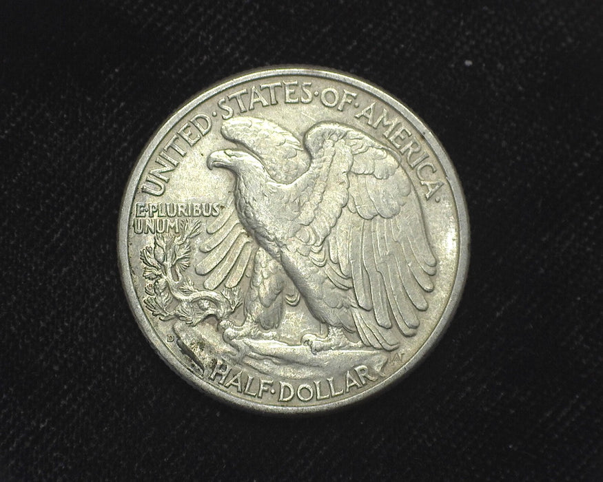 1939 D Liberty Walking Half Dollar AU - US Coin
