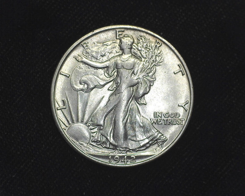 1942 S Liberty Walking Half Dollar BU - US Coin