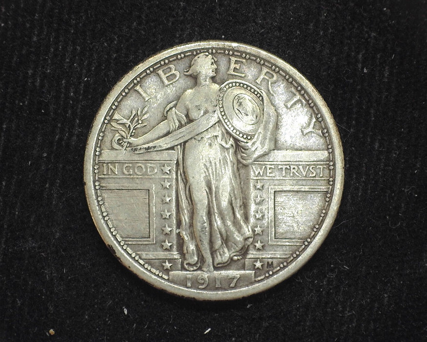 1917 Type 1 Standing Liberty Quarter VF - US Coin