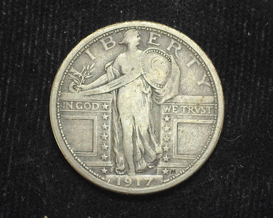 1917 D Type 1 Standing Liberty Quarter F - US Coin