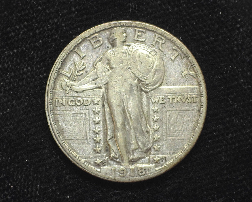 1918 S Standing Liberty Quarter XF-40 - US Coin