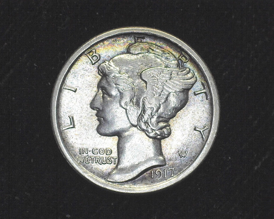 1917 D Mercury Dime AU - US Coin