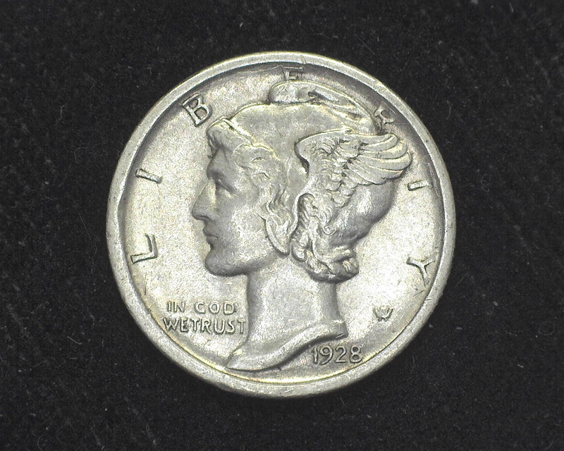 1928 D Mercury Dime AU - US Coin