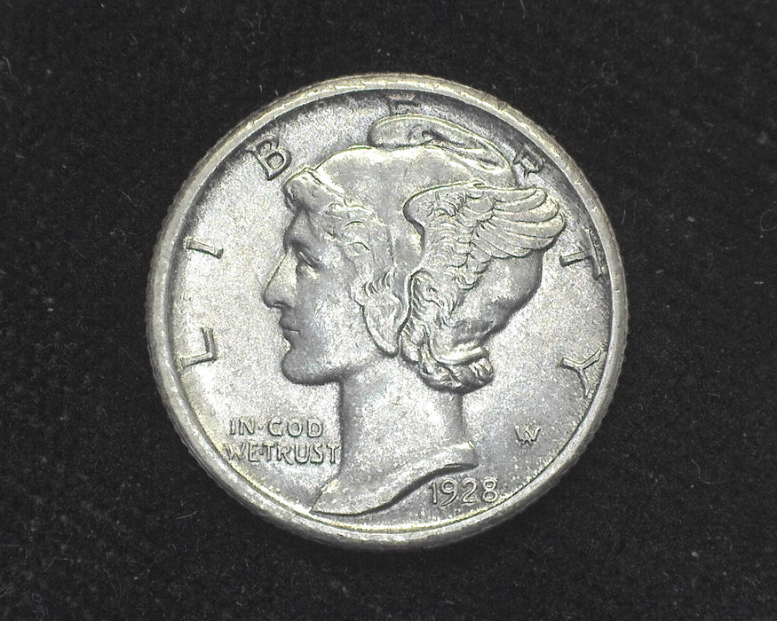 1928 S Mercury Dime AU - US Coin