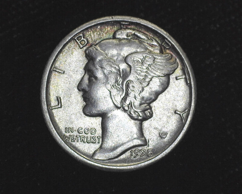 1935 D Mercury Dime AU - US Coin