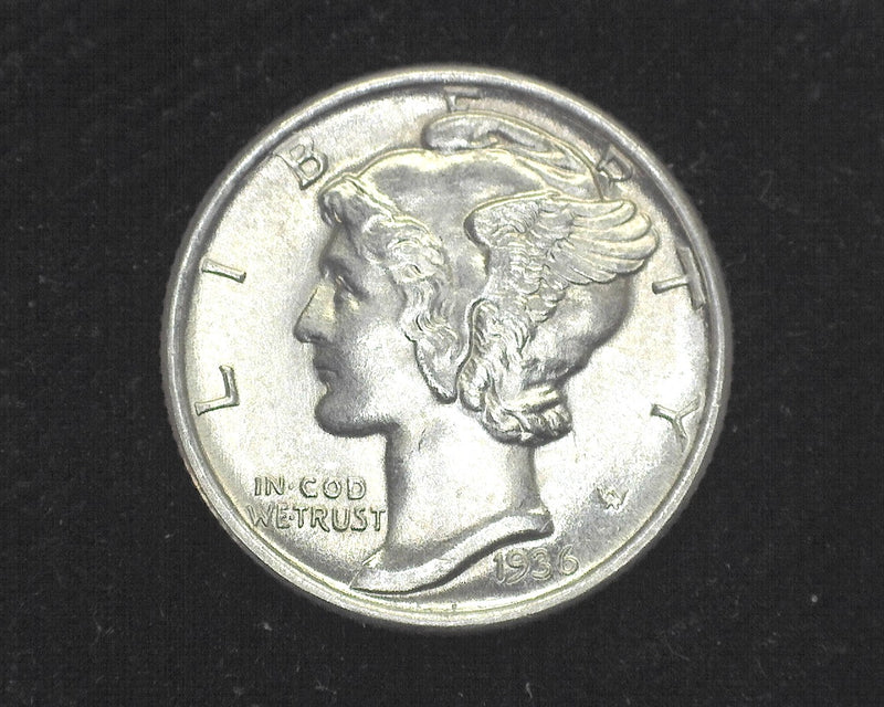 1936 S Mercury Dime BU Choice - US Coin