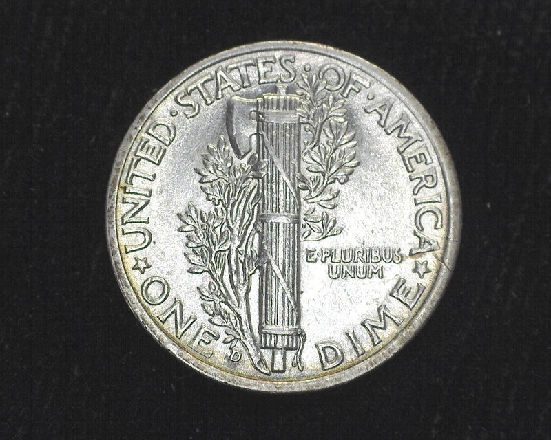 1937 D Mercury Dime UNC - US Coin