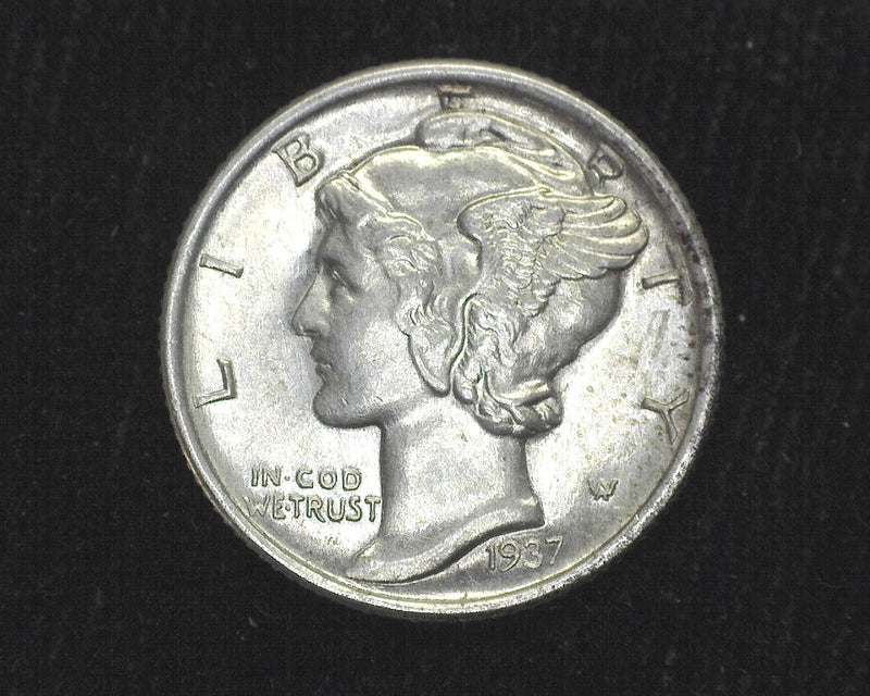 1937 S Mercury Dime UNC - US Coin