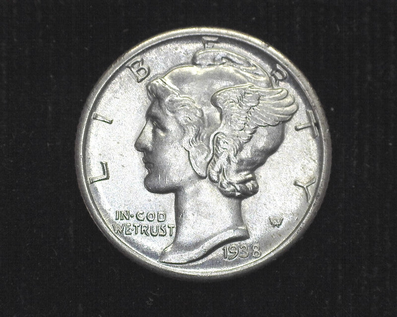 1938 Mercury Dime BU - US Coin