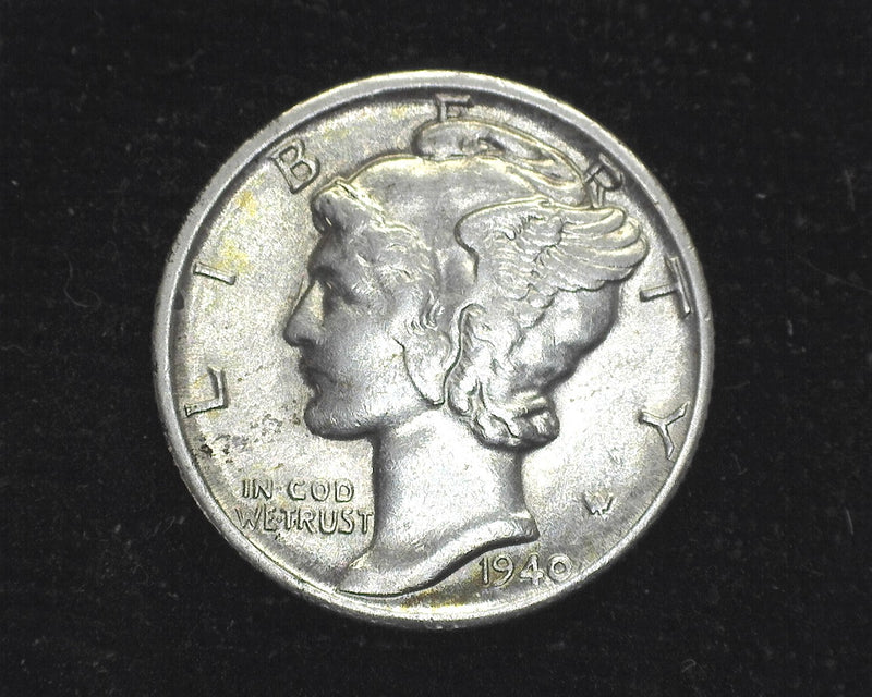 1940 D Mercury Dime AU - US Coin