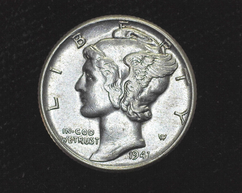 1941 D Mercury Dime AU - US Coin