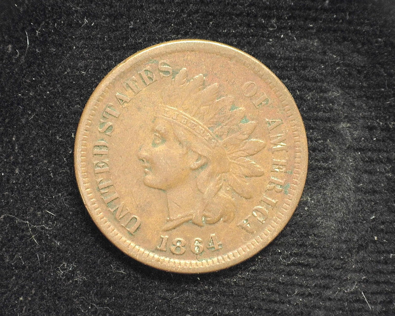 1864 L Indian Head Penny/Cent F - US Coin