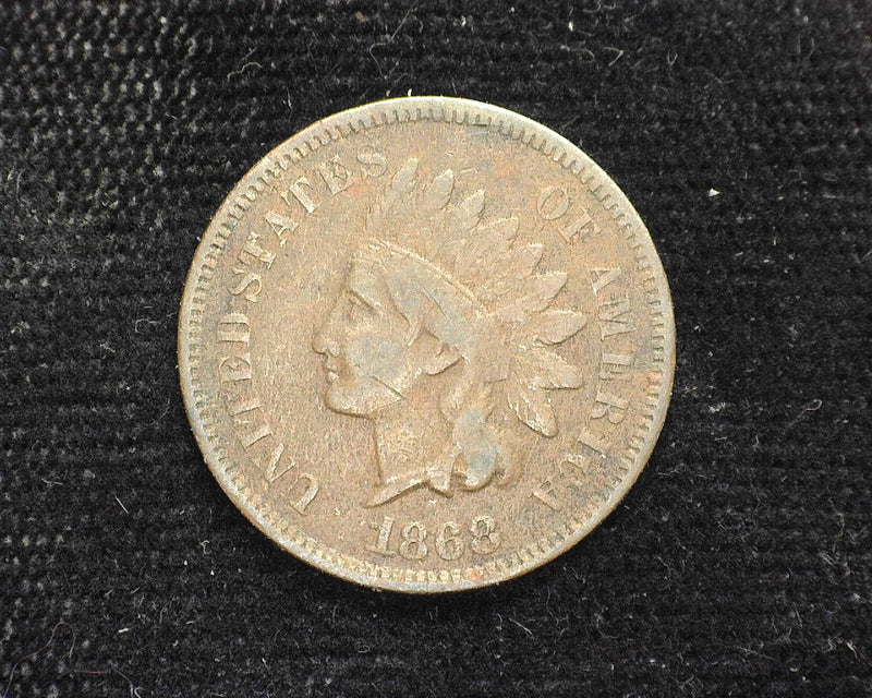 1868 Indian Head Penny/Cent F - US Coin