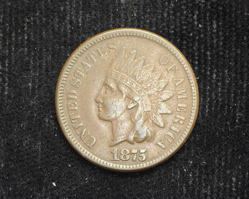 1875 Indian Head Penny/Cent F - US Coin