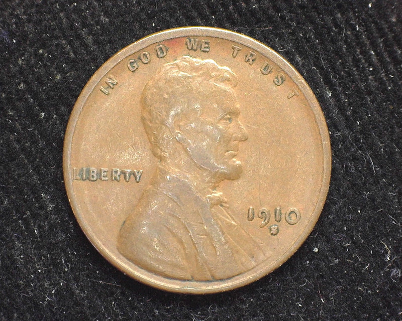 1910 S Lincoln Wheat Penny/Cent F - US Coin
