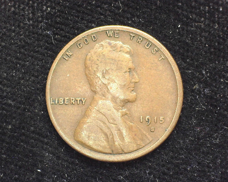 1915 S Lincoln Wheat Penny/Cent F - US Coin