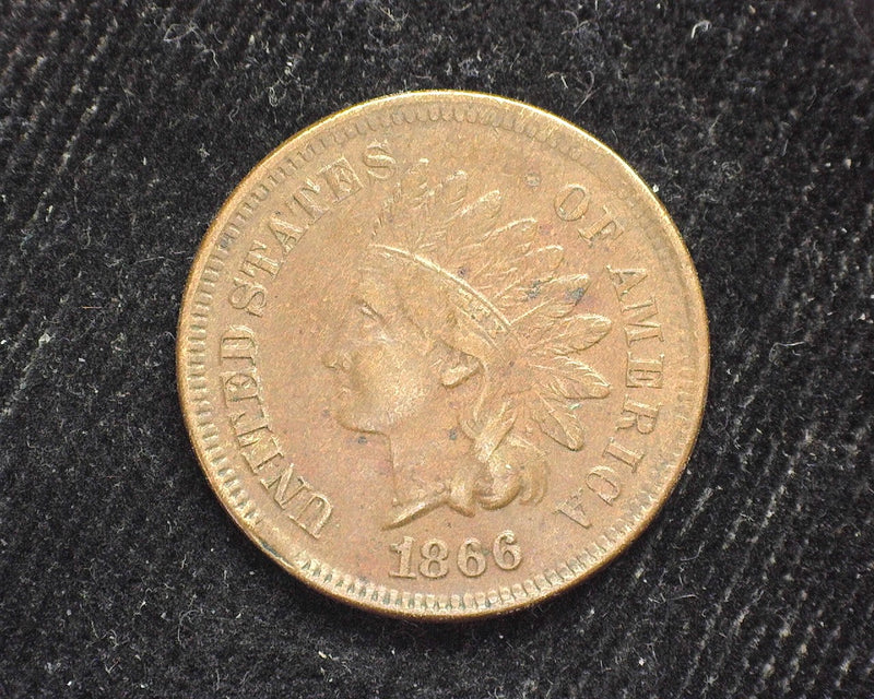 1866 Indian Head Penny/Cent XF - US Coin