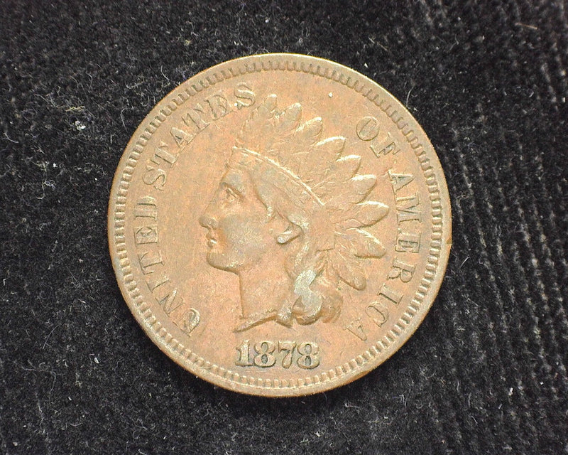 1878 Indian Head Penny/Cent VF - US Coin