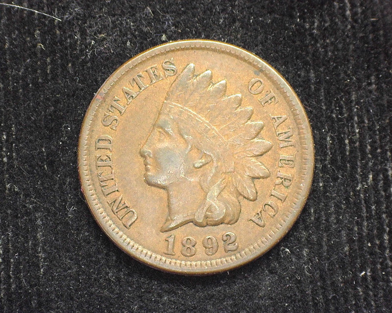 1892 Indian Head Penny/Cent XF - US Coin