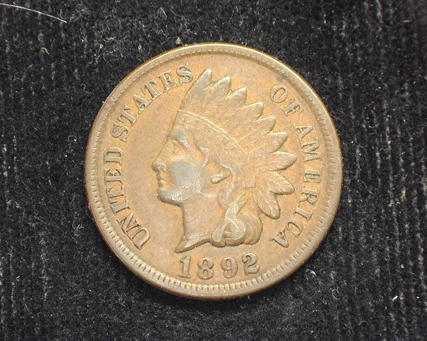 1892 Indian Head Penny/Cent XF - US Coin