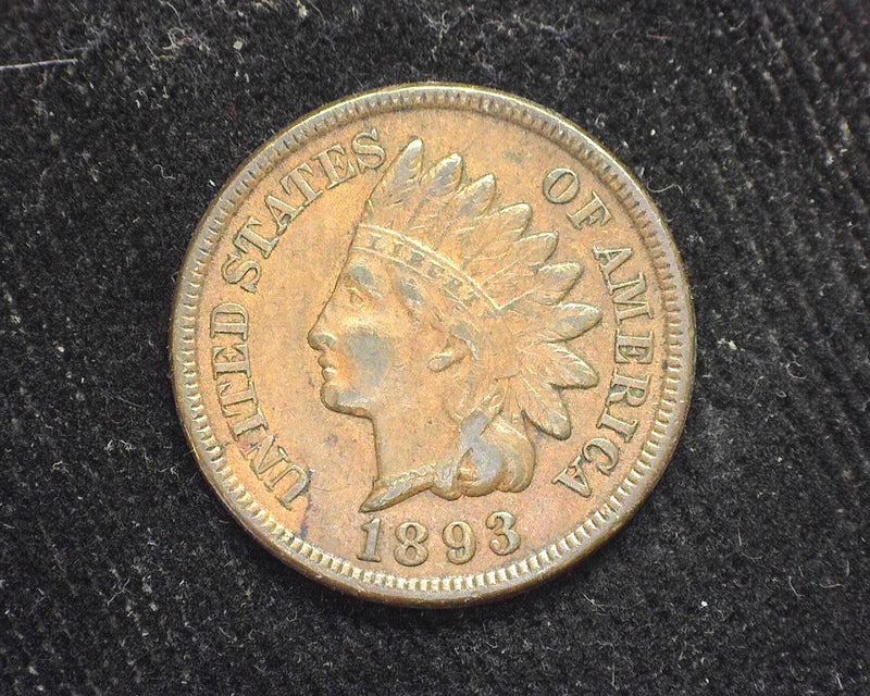 1893 Indian Head Penny/Cent XF - US Coin