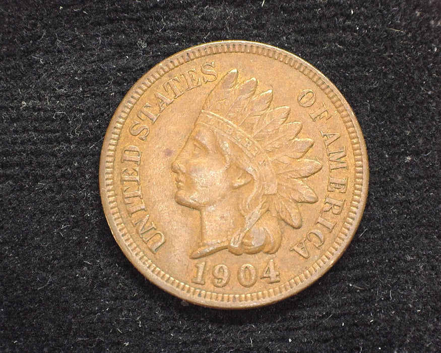 1904 Indian Head Penny/Cent XF - US Coin