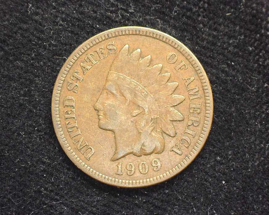 1909 S Indian Head Penny/Cent VF - US Coin