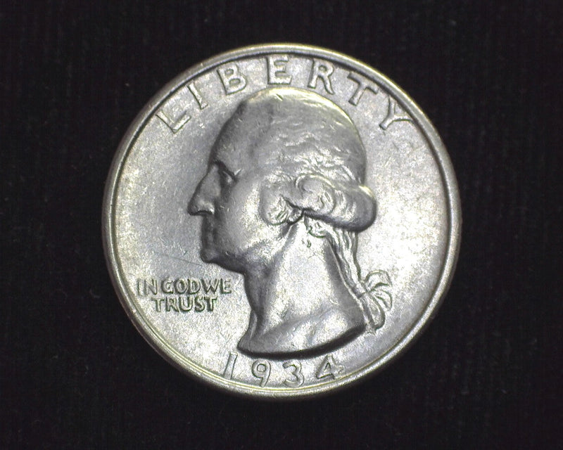 1934 D Washington Quarter AU-50 - US Coin