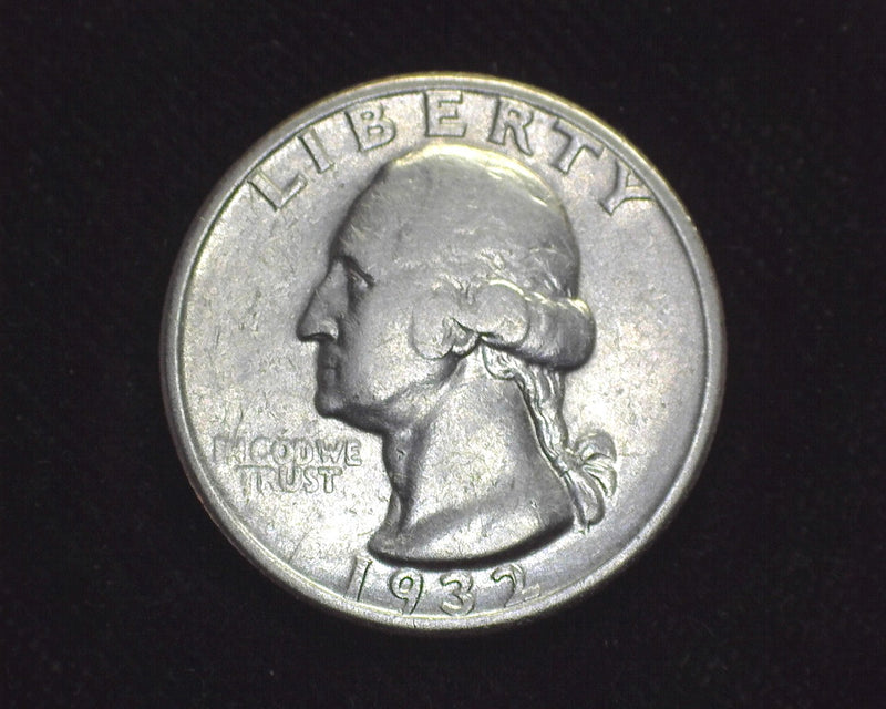 1932 D Washington Quarter VF/XF Cleaned - US Coin