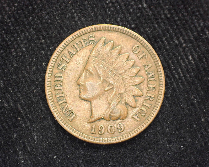 1909 Indian Head Penny/Cent XF - US Coin