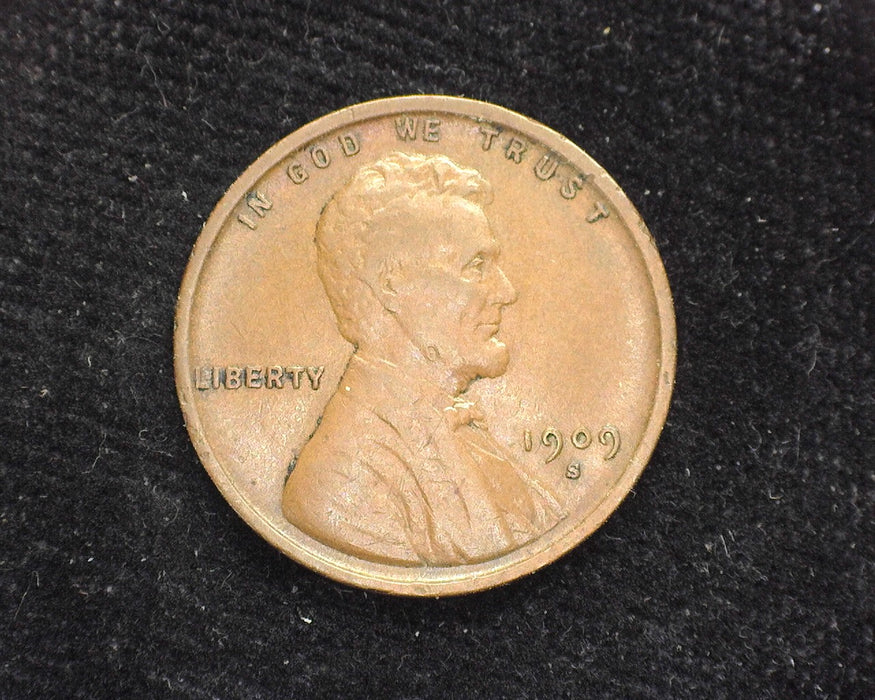 1909 S VDB Lincoln Wheat Cent VF/XF - US Coin