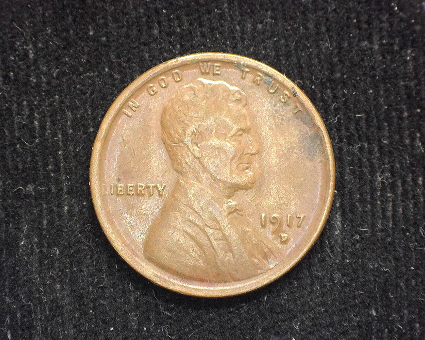 1917 D Lincoln Wheat Cent VF/XF - US Coin